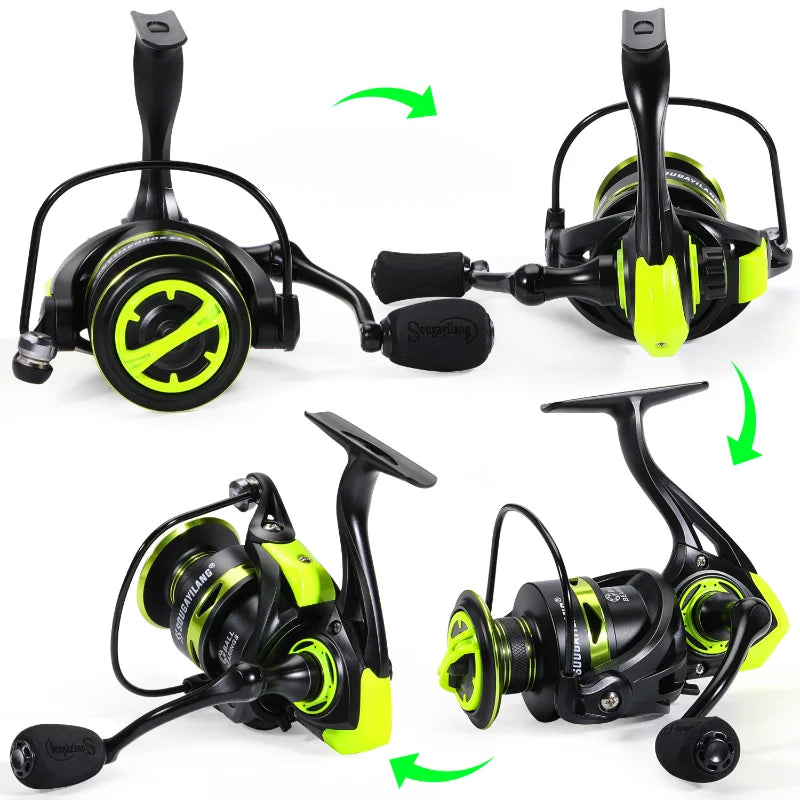 FisherPro Fishing Reel 5:2.1 + 2 Multifilament Lines